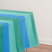 Atomic Blauwgroen & Turquoise Stripes Tablecloth Tafelkleed (Voorbeeld)
