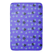 Atomic Blueberry - Retro Polka Dot Dream Badmat (Voorkant Verticaal)