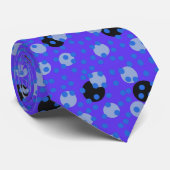 Atomic Blueberry - Retro Polka Dot Dream   Stropdas (Opgerold)