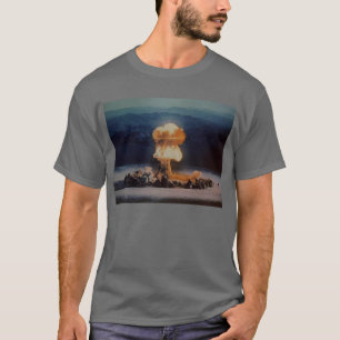 Atomic Bomb Blast, blauw met bliksembout T-shirt