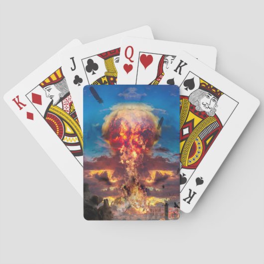 ATOMIC BOMB DESTROYER OF WORLDS POKERKAARTEN (Achterkant)