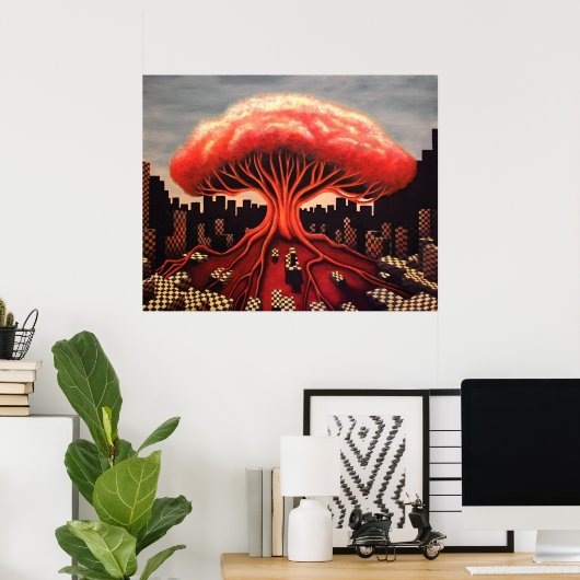 Atomic Bomb Tree Poster (Thuiskantoor)