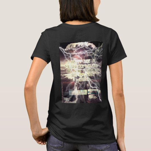 Atomic Bomb vrouwen zwart T-shirt achteraan (Achterkant)