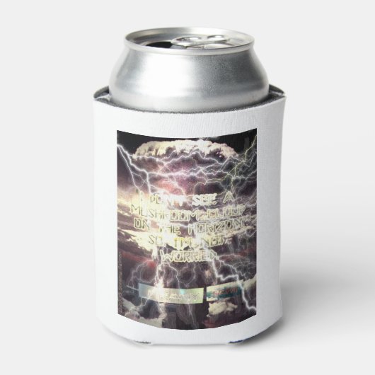 Atomic Bomb white koelbox 2-side Blikjeskoeler (Blikje Voorkant)
