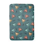 Atomic Boomerangs Starbursts Blauwgroen Badmat (Voorkant Verticaal)