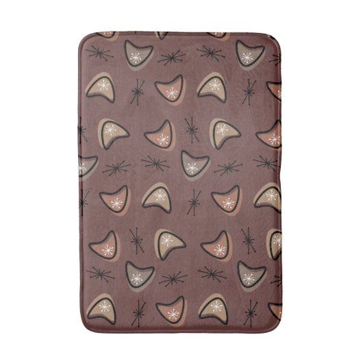 Atomic Boomerangs Starbursts Dark Academia Badmat (Voorkant Verticaal)