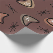 Atomic Boomerangs Starbursts Dark Academia Cadeaupapier (Hoek)