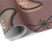 Atomic Boomerangs Starbursts Dark Academia Cadeaupapier (Rol Hoek)