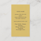 ATOMIC CAT MID CENTURY DIAMOND PET SITTER GEEL VISITEKAARTJE (Achterkant)