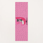 Atomic Cats Diamond Collars Roze Stoel Zwarte Ster Yogamat (Voorkant)