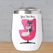 Atomic Cats Green Yellow Eyes Roze  Stoel