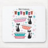 Atomic Cats Mid-Century Starburst Pyrex Muismat (Voorkant)