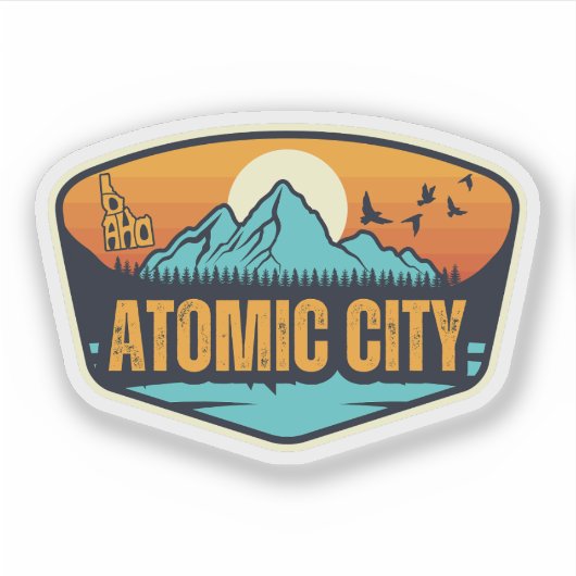 Atomic City, Idaho Sticker (Voorkant)