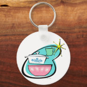 Atomic Cookware Design Button Sleutelhanger (Voorkant)