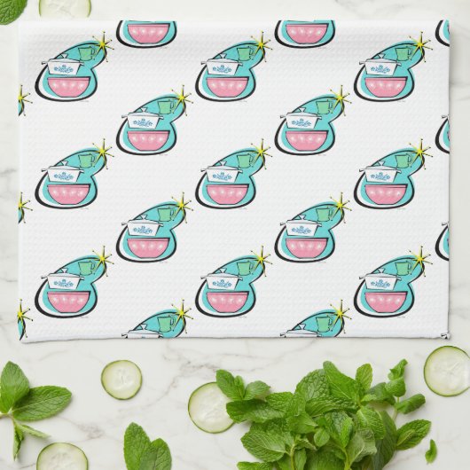 Atomic Cookware Design Keukenhanddoek (Gevouwen)