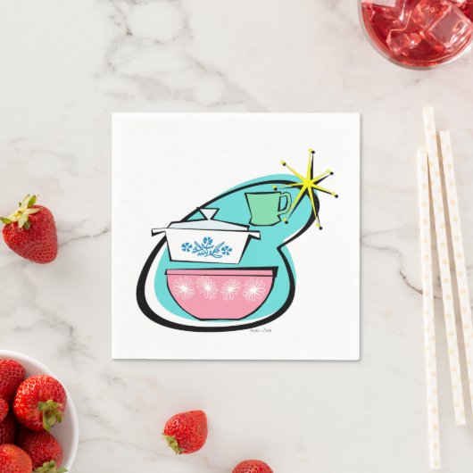 Atomic Cookware Design Papieren servetten (Insitu)