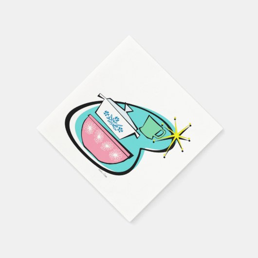 Atomic Cookware Design Papieren servetten (Hoek)