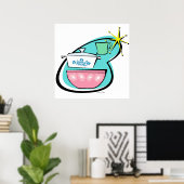 Atomic Cookware Design Poster (Thuiskantoor)