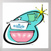 Atomic Cookware Design Poster (Voorkant)