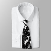 Atomic Cool Cat MidCentury Moderne Kerst MCM Stropdas (Gebonden)