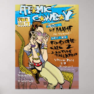 Atomic Cowboy Print/Poster Poster