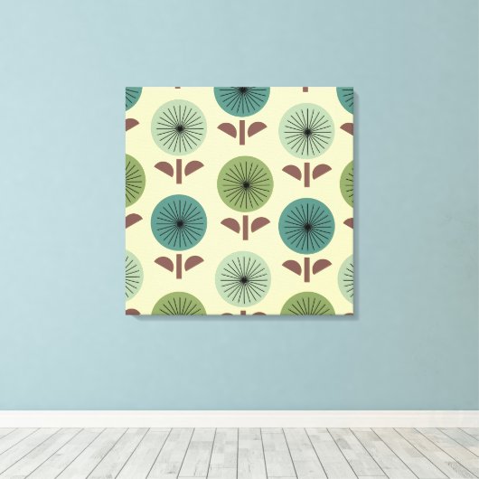 Atomic Dandelions Canvas Afdruk (Insitu (Houten vloer))