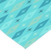 Atomic Diamonds Stars Turquoise uit 1950 Korte Tafelloper (Hoek)