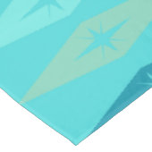Atomic Diamonds Stars Turquoise uit 1950 Tafelkleed (Gekanteld)