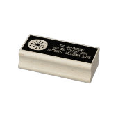 Atomic Dot Mid Century Modern Retro minimaal Rubberstempel (Stempel)