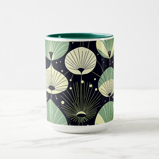 Atomic Drops Blauw Wit Groen Mok (Midden)