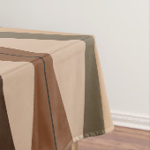 Atomic Era Abstract Columns Brown Tafelkleed (Voorbeeld)