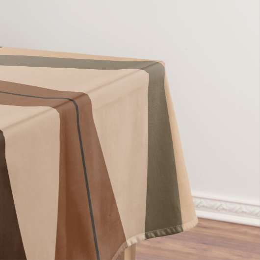 Atomic Era Abstract Columns Brown Tafelkleed (Voorbeeld)