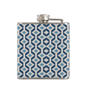 Atomic Era Geïnspireerd geometrisch patroon Heupfles (Achterkant)