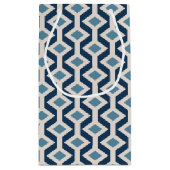 Atomic Era Geïnspireerd geometrisch patroon Klein Cadeauzakje (Achterkant)