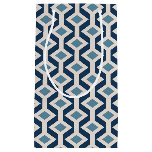 Atomic Era Geïnspireerd geometrisch patroon Klein Cadeauzakje (Voorkant)