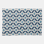 Atomic Era Geïnspireerd geometrisch patroon Theedoek (Horizontaal)