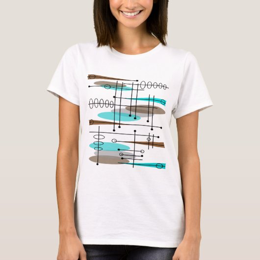 Atomic Era Geïnspireerd middenklasseontwerp 13 T-shirt (Voorkant)