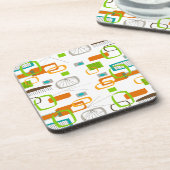 Atomic Era Geïnspireerd middenklasseontwerp 21 Onderzetter (Linkerzijde)