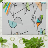 Atomic Era Geïnspireerd Placemat #90 Theedoek (Gevouwen)