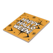 Atomic Era Happy Halloween Tegeltje (Zijkant)