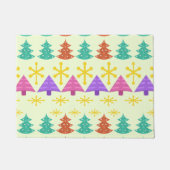 Atomic Era kerstbomen Kitsch Light Deurmat (Voorkant)