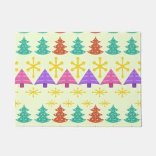 Atomic Era kerstbomen Kitsch Light Deurmat