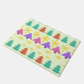 Atomic Era kerstbomen Kitsch Light Deurmat (Schuin)