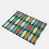 Atomic Era komt voor in rijen kleurrijk 1 Deurmat (Schuin)