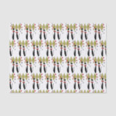 Atomic Era MCM kerstkool Cat Tissuepapier (Voorkant)