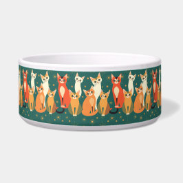 Atomic Era  MCM Mid Century Modern Blauwgroen Cat Voerbakje