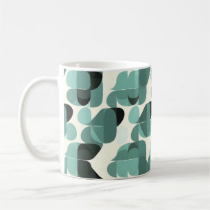 Atomic Era MCM Mid Century Modern Blauwgroen Koffiemok