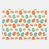 Atomic Era, Mid Century Mod, Paaseierpatroon Inpakpapier Vel (Voorkant)