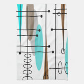 Atomic Era Mid-Century Modern Abstract Theedoek (Verticaal)