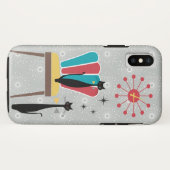 Atomic Era Mid Century Modern Koele Katten & Stoel Case-Mate iPhone Case (Achterkant (horizontaal))